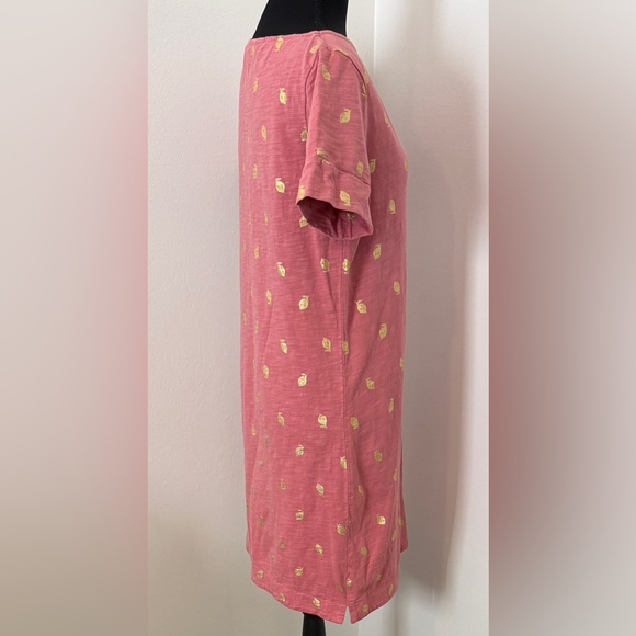 Boden Darcy T-Shirt Dress with Gold Lemon Print - Picture 3 of 6